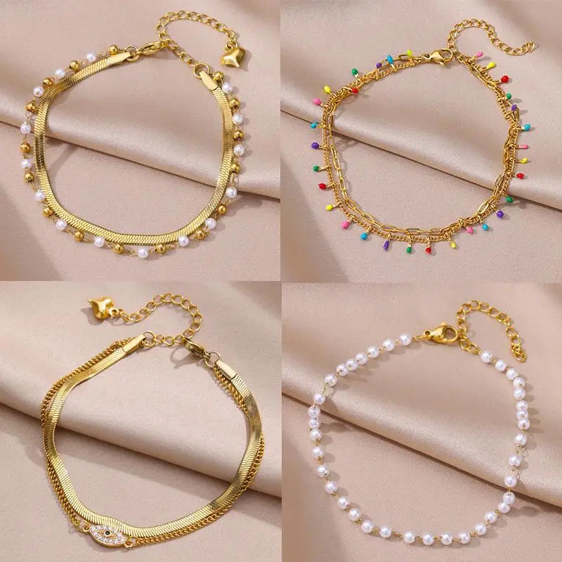 Seaside Pearl Anklet