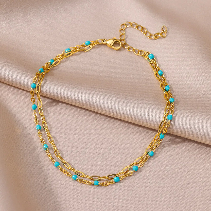 Seaside Pearl Anklet